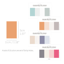 Load image into Gallery viewer, Monolike Color Palette Sticky Solid 401 A SET 4p - Self-Adhesive Memo Pad 30 sheets