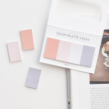 Load image into Gallery viewer, Monolike Color Palette Sticky Solid 401 A SET 4p - Self-Adhesive Memo Pad 30 sheets