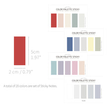 Load image into Gallery viewer, Monolike Color Palette Sticky Solid 501 B SET 4p - Self-Adhesive Memo Pad 30 sheets