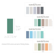 Load image into Gallery viewer, Monolike Color Palette Sticky Solid 501 C SET 4p - Self-Adhesive Memo Pad 30 sheets
