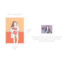 Load image into Gallery viewer, Monolike A5 FALL IN NEWTRO Diary Set, Morning - Academic Planner Weekly & Monthly Planner with PVC Cover, Zipper bag, Sticker