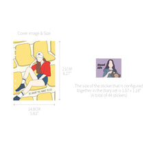 Load image into Gallery viewer, Monolike A5 FALL IN NEWTRO Diary Set, Stadium - Academic Planner Weekly & Monthly Planner with PVC Cover, Zipper bag, Sticker