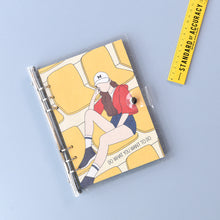 Load image into Gallery viewer, Monolike A5 FALL IN NEWTRO Diary Set, Stadium - Academic Planner Weekly & Monthly Planner with PVC Cover, Zipper bag, Sticker