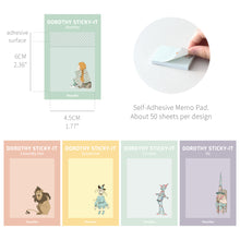 Load image into Gallery viewer, Monolike Dorothy Sticky-it - 5p Set Self-Adhesive Memo Pad 50 Sheets