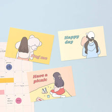 Load image into Gallery viewer, Monolike Fall in newtro Postcards - mix 24 pack, Emotional and lovely 24 girl postcards