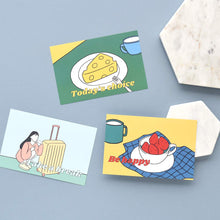 Load image into Gallery viewer, Monolike Fall in newtro Postcards - mix 24 pack, Emotional and lovely 24 girl postcards