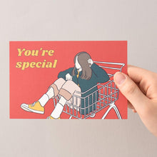 Load image into Gallery viewer, Monolike Fall in newtro Postcards - mix 24 pack, Emotional and lovely 24 girl postcards