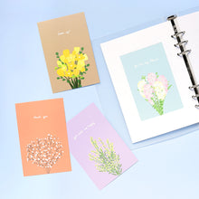 Load image into Gallery viewer, Monolike Flower for you Single card - mix 24 pack, lovely 24 Single card