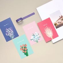 Load image into Gallery viewer, Monolike Flower for you Single card - mix 24 pack, lovely 24 Single card