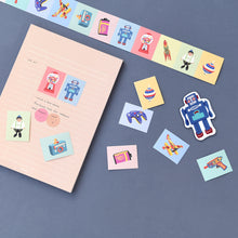 Load image into Gallery viewer, Monolike Wow Sticker Grocery Store + Fond Memories Set - Mini Size Cute Stickers, Square Stickers…