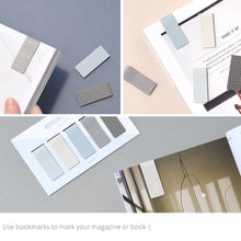 Load image into Gallery viewer, Monolike Magnetic Bookmarks Grid Ocean + Grid Misty, Set of 10