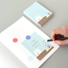 Load image into Gallery viewer, Monolike Memopad Gureum's Daily Life design SET - 4 Packs, 4 Different Designs, 100 Sheets Per Pad, Total 400 Sheets, Note pads, Writing pads