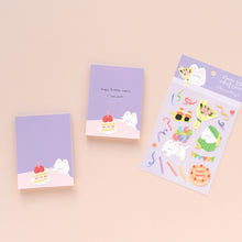 Load image into Gallery viewer, Monolike Memopad Gureum's Daily Life design SET - 4 Packs, 4 Different Designs, 100 Sheets Per Pad, Total 400 Sheets, Note pads, Writing pads