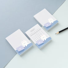 Load image into Gallery viewer, Monolike Memopad Gureum's Daily Life design SET - 4 Packs, 4 Different Designs, 100 Sheets Per Pad, Total 400 Sheets, Note pads, Writing pads
