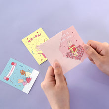 Load image into Gallery viewer, Monolike Day-by-day Card, Happy and Lucky Birthday - Mix 36 Mini Postcards, 36 envelopes, 36 stickers Package