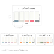 Load image into Gallery viewer, Monolike Color Palette Sticky Index 500 SET 4P - Self-Adhesive Memo Pad 30 sheets