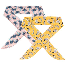 Load image into Gallery viewer, Monolike Cool Scarf Coconut Tree + Banana Yellow Fashion Item Neck Wrap Cooling Scarf