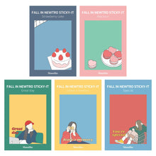 Load image into Gallery viewer, Monolike Fall In Newtro Sticky-It - 5p Set Self-Adhesive Memo Pad 50 Sheets