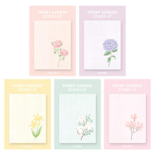 Load image into Gallery viewer, Monolike Front Garden Ver.1 Sticky-it - 5p Set Self-Adhesive Memo Pad 50 Sheets