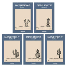 Load image into Gallery viewer, Monolike Cactus Sticky-it - 5p Set Self-Adhesive Memo Pad 50 Sheets