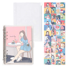 Load image into Gallery viewer, Monolike A5 FALL IN NEWTRO Diary Set, Cafe - Yearly Plan, Monthly plan, Weekly Plan, Scheduler, Illustration Diary