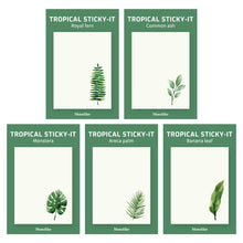 Load image into Gallery viewer, Monolike Tropical Sticky-it - 5p Set Self-Adhesive Memo Pad 50 Sheets