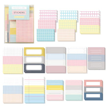 Load image into Gallery viewer, Monolike Message & Label Sticker ver.1 set - Mini size cute stickers, Index stickers