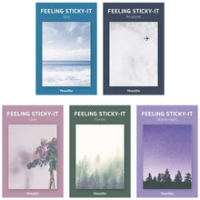 Load image into Gallery viewer, Monolike Feeling Sticky-It - 5p Set Self-Adhesive Memo Pad 50 Sheets
