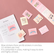 Load image into Gallery viewer, Monolike Wow Sticker Memories + Fantastic set - Mini Size Cute Stickers, Square Stickers