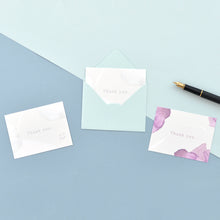 Load image into Gallery viewer, Monolike Message Thank you - Watercolor Card - Mix 40 Mini Postcards, 20 envelopes Package