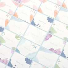 Load image into Gallery viewer, Monolike Message Thank you - Watercolor Card - Mix 40 Mini Postcards, 20 envelopes Package