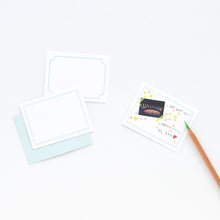 Load image into Gallery viewer, Monolike Message Blank mint Card - Mix 40 Mini Postcards, 20 envelopes Package
