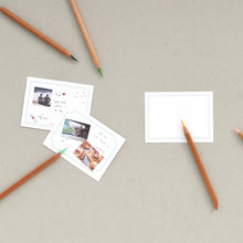 Load image into Gallery viewer, Monolike Message Blank mint Card - Mix 40 Mini Postcards, 20 envelopes Package