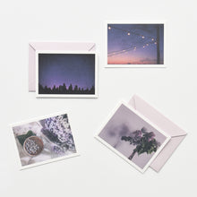 Load image into Gallery viewer, Monolike Message Feeling Violet Card - Mix 40 Mini Postcards, 20 envelopes Package