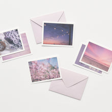 Load image into Gallery viewer, Monolike Message Feeling Violet Card - Mix 40 Mini Postcards, 20 envelopes Package