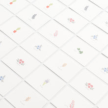 Load image into Gallery viewer, Monolike Message Little Garden Card - Mix 40 Mini Postcards, 20 envelopes Package