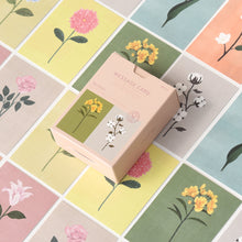 Load image into Gallery viewer, Monolike message card The flower - mix 40 cards, 20 envelopes pack, emotional and sophisticated mini cards
