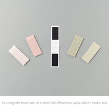 Load image into Gallery viewer, Monolike Magnetic Bookmarks Grid Misty, Set of 5