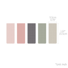 Load image into Gallery viewer, Monolike Magnetic Bookmarks Grid Misty, Set of 5