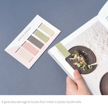 Load image into Gallery viewer, Monolike Magnetic Bookmarks Grid Misty, Set of 5