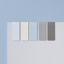 Load image into Gallery viewer, Monolike Magnetic Bookmarks Grid Ocean, Set of 5
