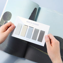 Load image into Gallery viewer, Monolike Magnetic Bookmarks Grid Ocean, Set of 5