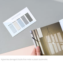 Load image into Gallery viewer, Monolike Magnetic Bookmarks Grid Ocean, Set of 5