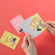 Load image into Gallery viewer, Monolike Day-by-day Card, Olly Molly Birthday - Mix 36 Mini Postcards, 36 envelopes, 36 stickers Package