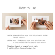 Load image into Gallery viewer, Monolike Paper Photo Frames Letter size Black 5p 8.5"x11"