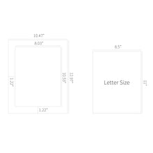 Load image into Gallery viewer, Monolike Paper Photo Frames Letter size Black 5p 8.5"x11"