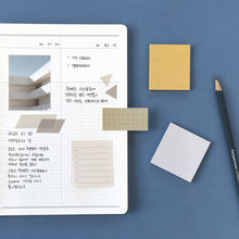 Load image into Gallery viewer, Monolike Color Palette Sticky Plan 30p A SET 4P - Self-Adhesive Memo Pad 30 sheets