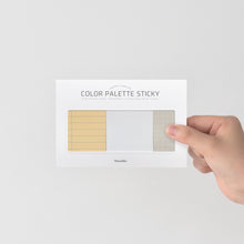 Load image into Gallery viewer, Monolike Color Palette Sticky Plan 30p A SET 4P - Self-Adhesive Memo Pad 30 sheets