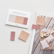 Load image into Gallery viewer, Monolike Color Palette Sticky Plan 300 B SET 4p - Self-Adhesive Memo Pad 50 sheets