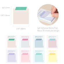 Load image into Gallery viewer, Monolike Point Sticky-it Ver.2 - 8p Set Self-Adhesive Memo Pad 30 Sheets
